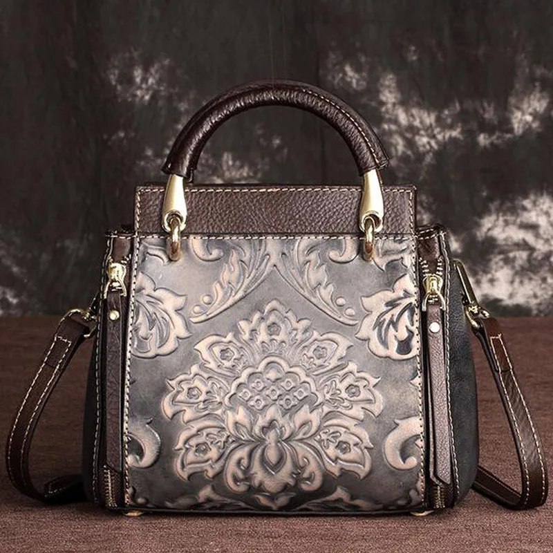 Сумка-мессенджер из натуральной кожи женская сумка-мессенджер в ретро-стиле с