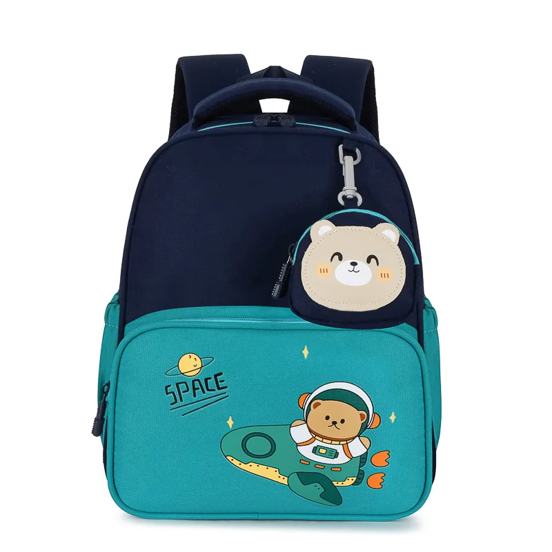 Kids Schoolbag Cartoon Lovely Bear Rabbit Backpack for Kindergarten Boys and Girls Waterproof Light Backpacks Large Capacity