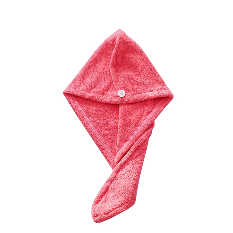 

Ladies hair drying cap quick-drying towel shower cap microfiber solid towel cap super absorbent turban Free shipping