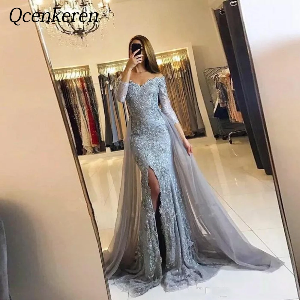 

Off the Shoulder Evening Formal Sheath Bespoke Occasion A-line Party Dresses Floor-Length Gowns for Women Robes de Soirée 2022