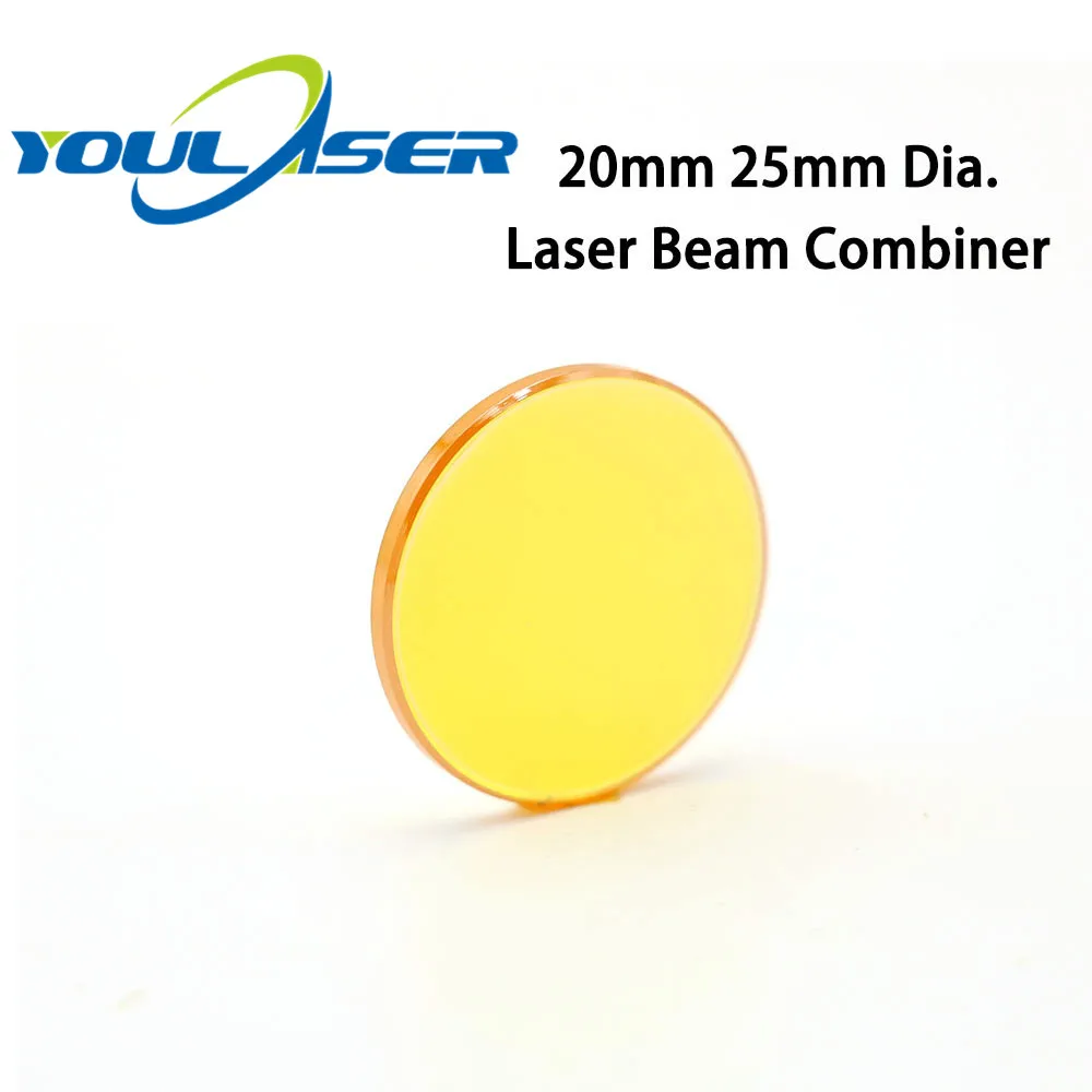 

10.6um Co2 Laser Beam Combiner Mirror 20mm 25mm Diameter 2mm Thickness For Laser Engraving Cutting Machine Free Shipping