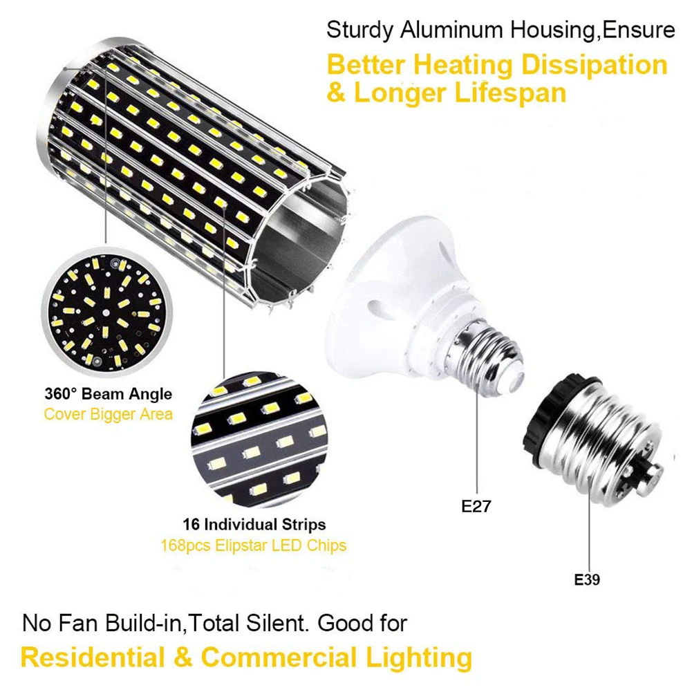 

50W E27 Home Corn Light Outdoor Lamp Warehouses Energy Saving Home Decoration Indoor Led High Power Garden Durable Practical