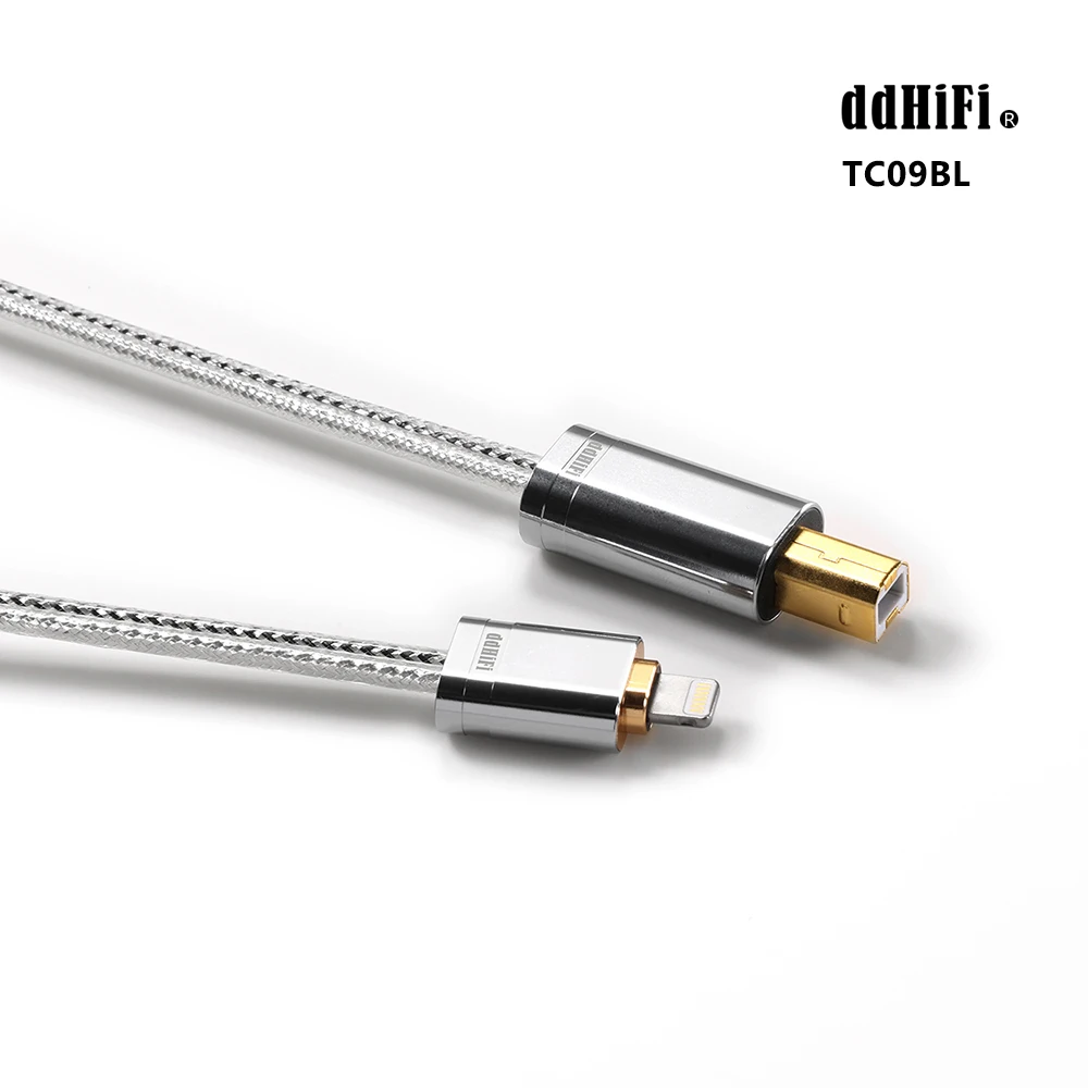 

DDHiFi TC09BL(Light-ning to USB-B) HiFi Audiophile Cable with Double Shielded Structure / Noticeable Sound Quality Improvement
