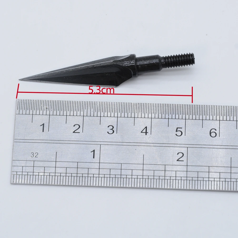 6/12pcs 100 Grain High Carbon Steel Arrow Broadheads for Archery Hunting Fishing Compound Bow Crossbows Recoil Arrowheads - купить по