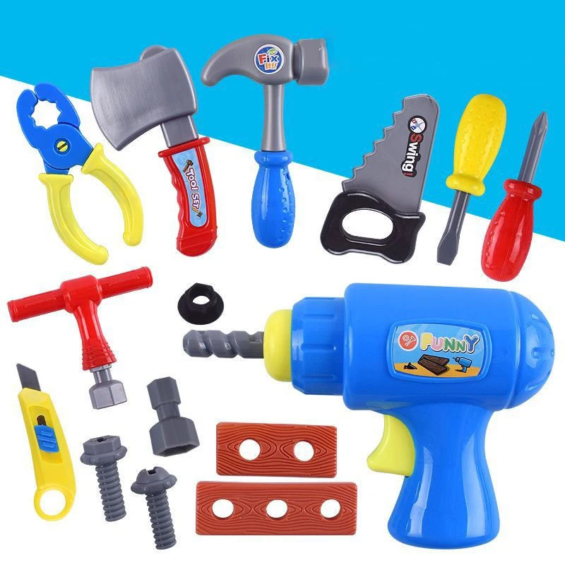 For Boys Diy Pretend Play Toddle Tool Kit Repairing Tool Con