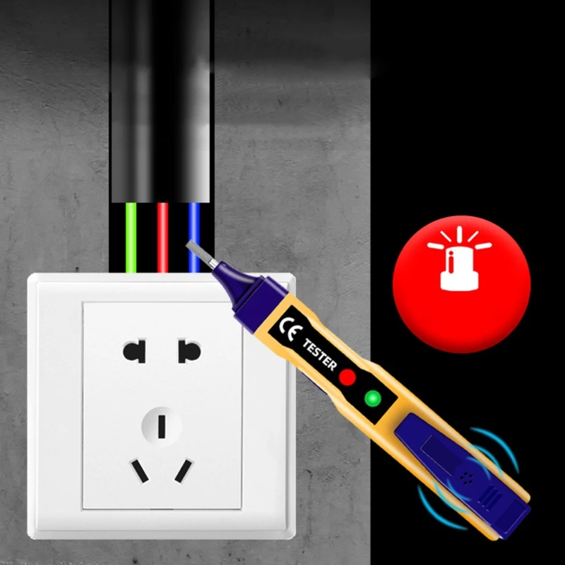 

Test Pencil Intelligent Induction Sound-light Alarm Circuit Detection Voltage Detector Test Pen Tester Electrical
