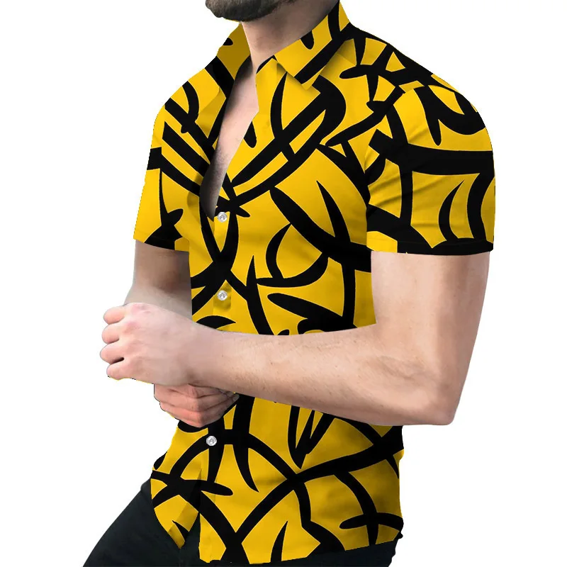 

Fashion summer t-shirt men's 2021 3D Eagle print men's T-shirt breathable street style stitching print t-shirt men's