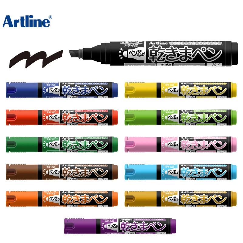 1pcs Artline K-199N Moisture-core anti-drying Laboratory marker Marker inclined head exchangeable tip exchangeable ink 1.5mm