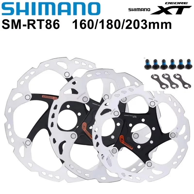 Shimano XT SM-RT86 Тормозной диск Ротор Ice Point Technology 6 болтов M8000 MTB Велосипедный RT86 160 мм 180