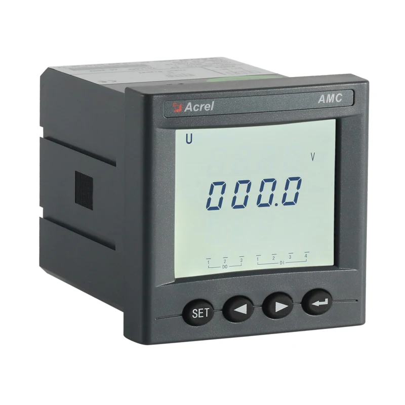 

Digital DC voltmeter measuring DC0-1000V AMC72-DV/M panel voltage meter 4-20mA analog output