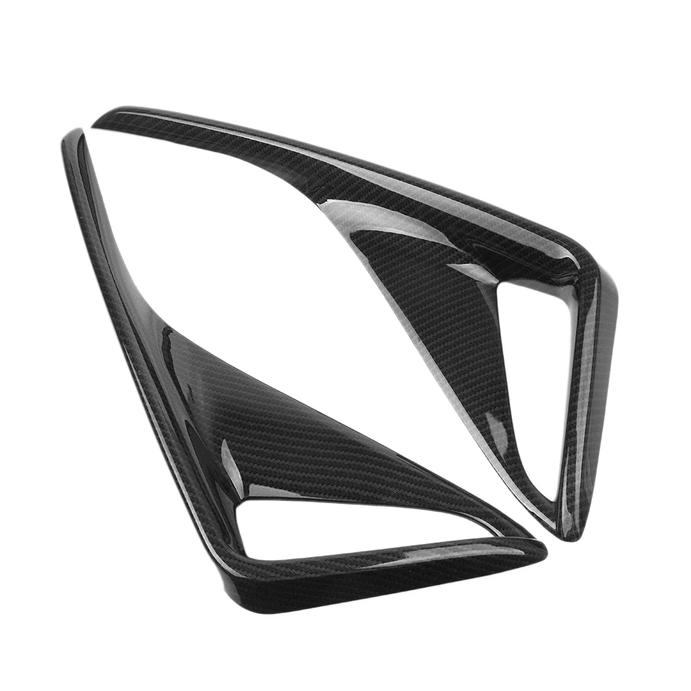 

2Pcs Car Carbon Fiber Rear Fog Lamp Cover Trim for Toyota Chr 2016-2018