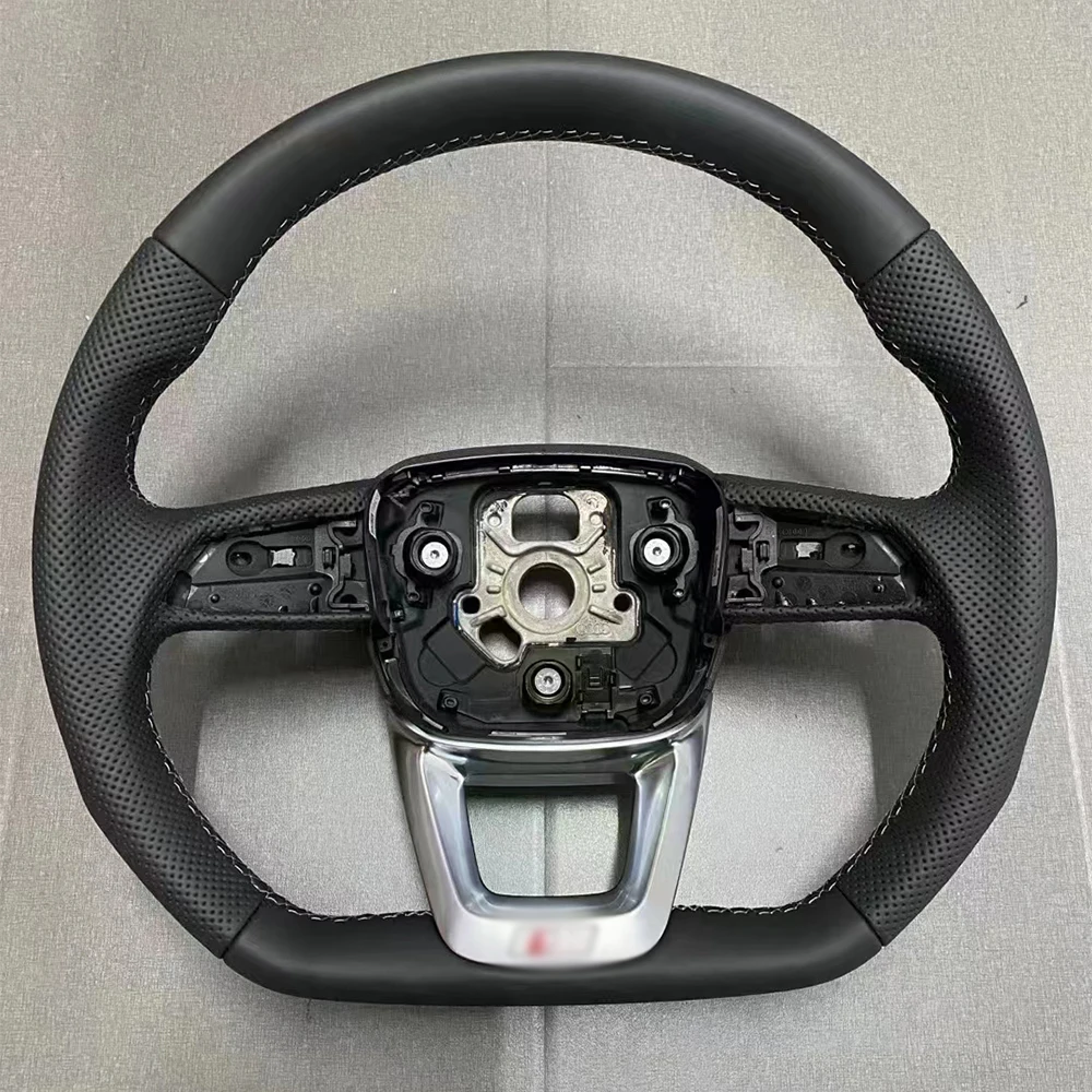 Спортивное кожаное рулевое колесо с плоским дном для Audi Q7 Q8 SQ7 SQ8 2017-2022 полностью