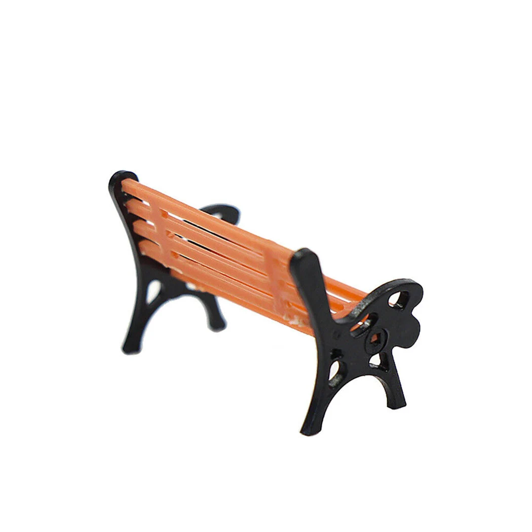 

10pcs Model Train HO TT Scale 1:87 Bench Chair Settee Street Park Layout Plastic Craft Home Decor Kid Toy 0.79 X 0.55 X 0.35 Inc