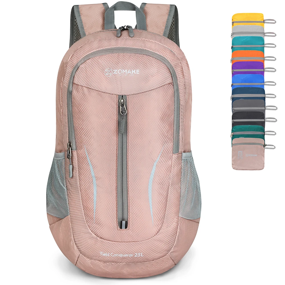 25L ZOMAKE Lightweight Packable Backpack Water Resistant Hiking Daypack Small Travel Backpack for Women Men
