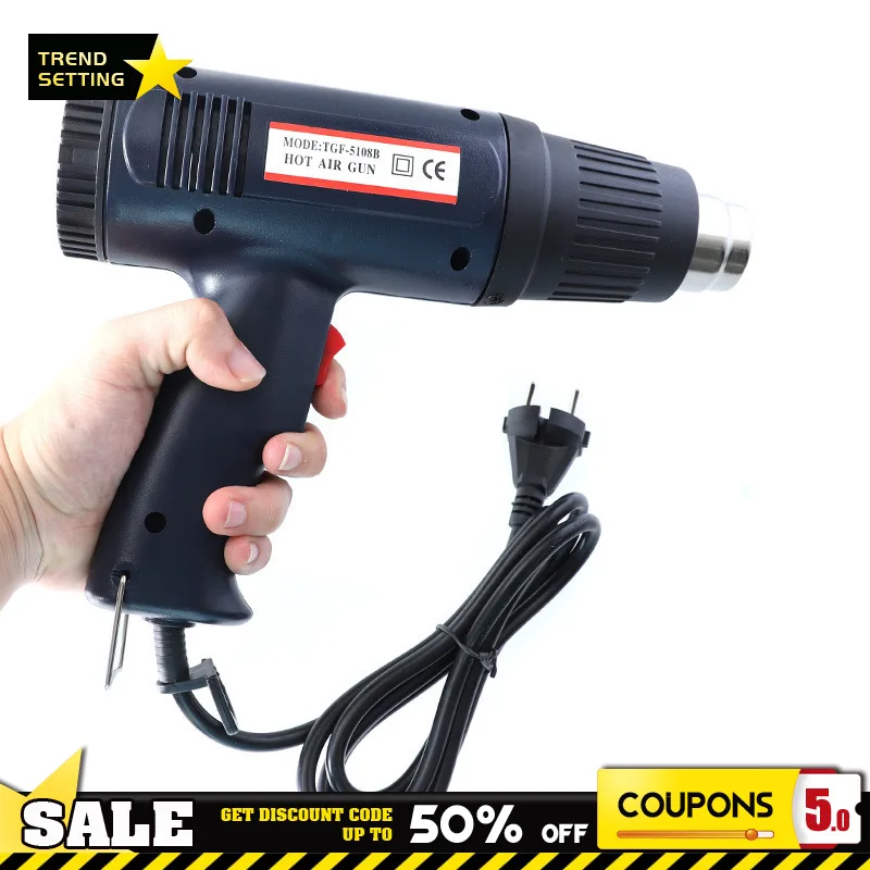 

Высококачественный промышленный электрический фен с двойным контролем температуры, 220 В, 1500 Вт, строительная сушилка, строительные тепловы...