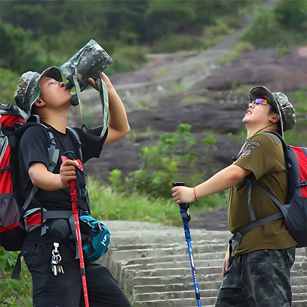 

ABS BPA-free Water Bottle With Straps For Outdoor Adventure Non-toxic Camping Water Hiking