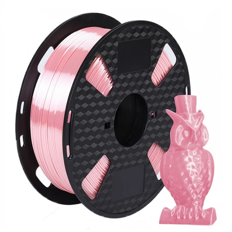 EasyThreed 3D Printer Filament Silk PLA 1.75mm 250G 1KG High Quality Black Silver Blue No Bubble