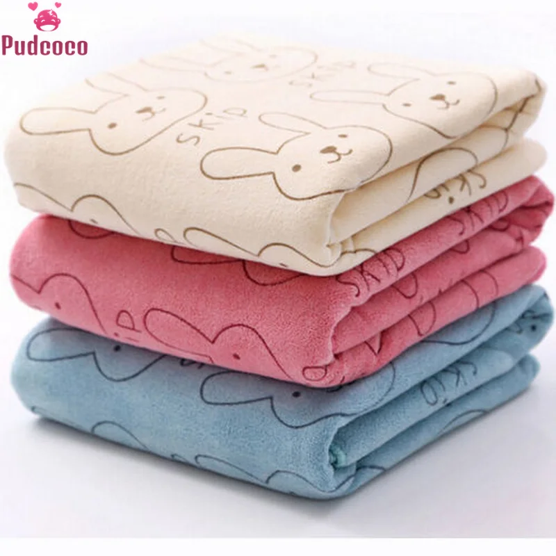 

Lovely Rabbit Soft Microfiber Baby Infant Bath Towel Newborn Absorbent Drying Washcloth Feeding Cloth Toalha