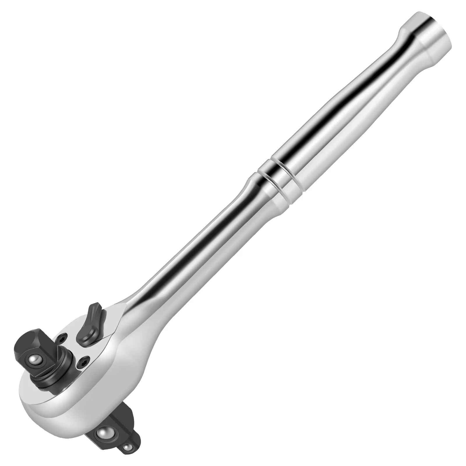 

Ratchet Handle 1/4inch 3/8inch 1/2inch Drive Sturdy Metal Ratchet Socket Wrench 3-in-1 Reversible Ratchet Hand Tool 72-Tooth