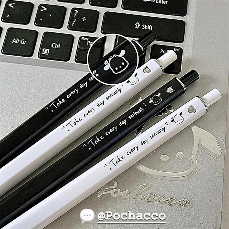 

Pachacco Pen Press Neutral Pen Quick Dry Student Stationery Brush Pen ST 0.5mm Black Pen Chool Office Supplies Christmas Gift