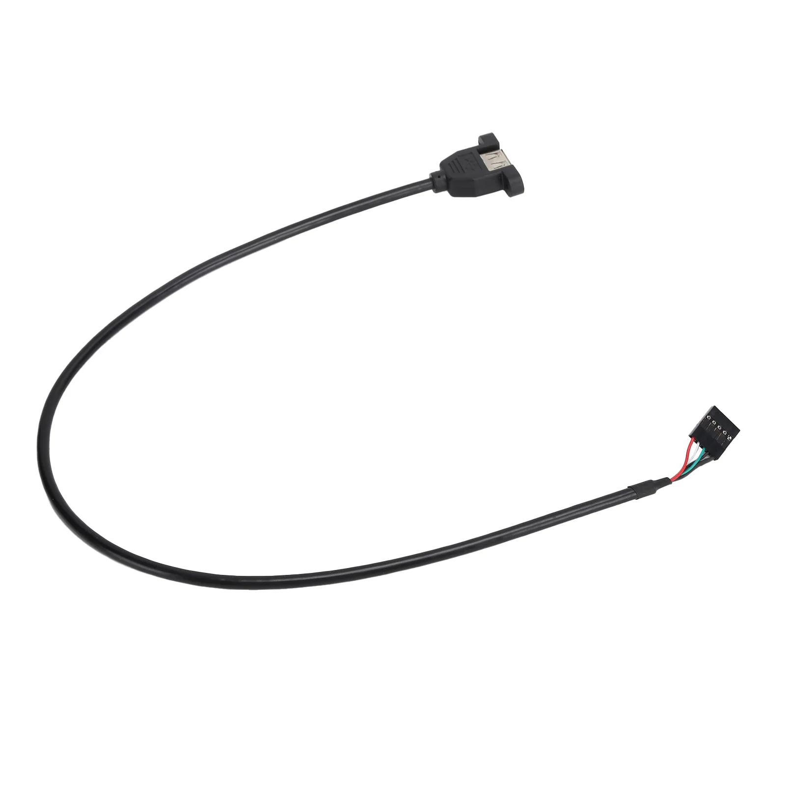 

USB2.0 Extension Cable Female to 5pin Female Motherboard High Fidelity Transmission Built‑in Extension Cable0.3meters