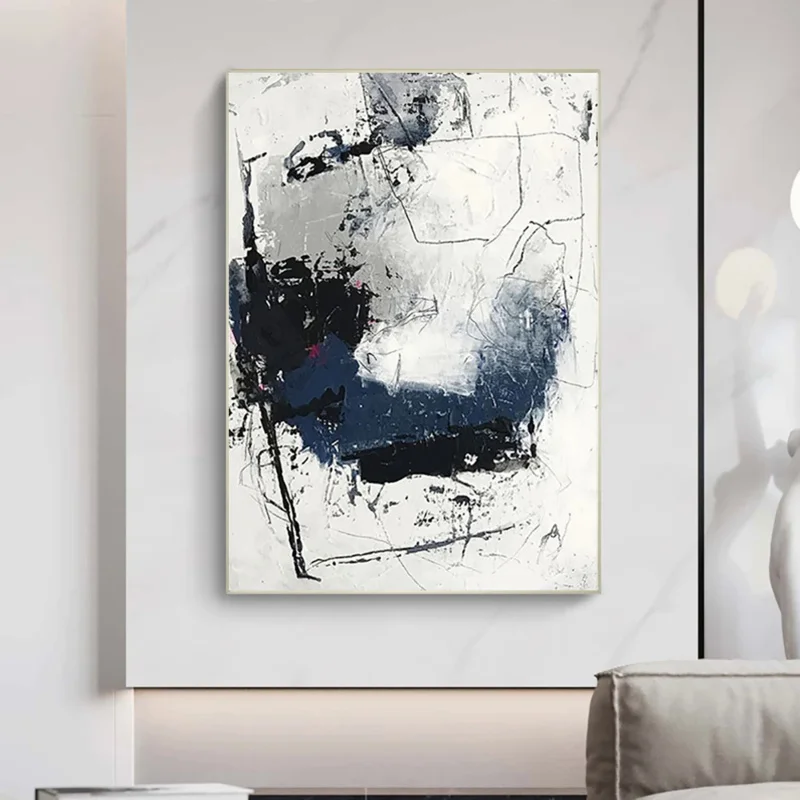 Абстрактная текстурированная масляная живопись на холсте ручная роспись