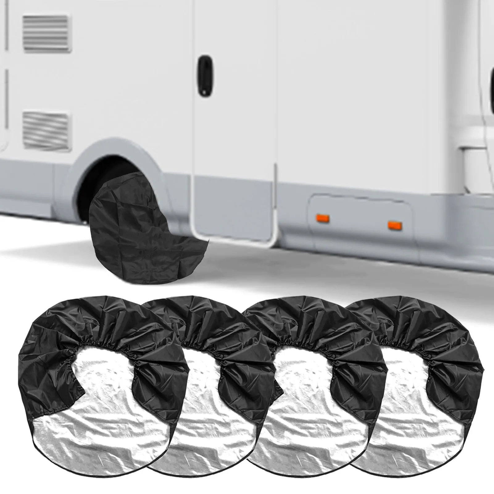 

Tire Protector Bag Waterproof Tough Tire Wheel Protector For Cars Universal Tough Tire Wheel Protector For Truck SUV Trailer