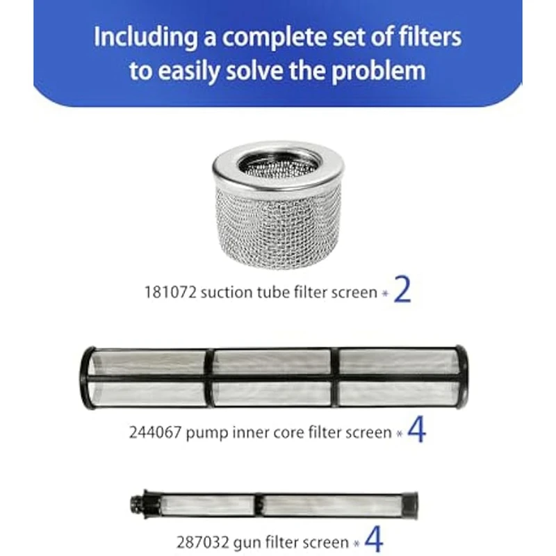 181072 244067 287032 Безвоздушный распылительный фильтр набор всасывающих трубок