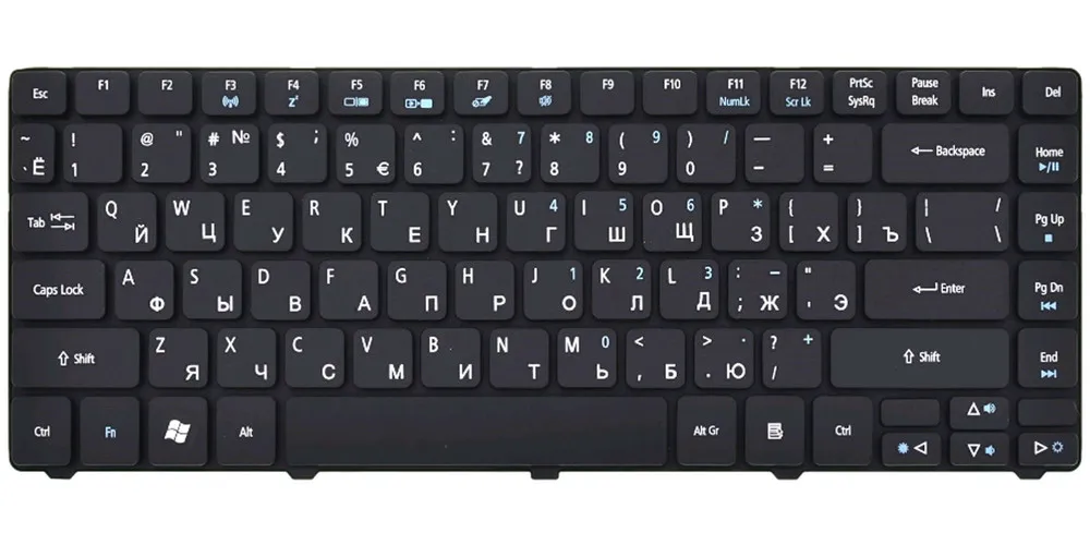 Клавиатура черная для Acer Aspire 4810T (ms2271)