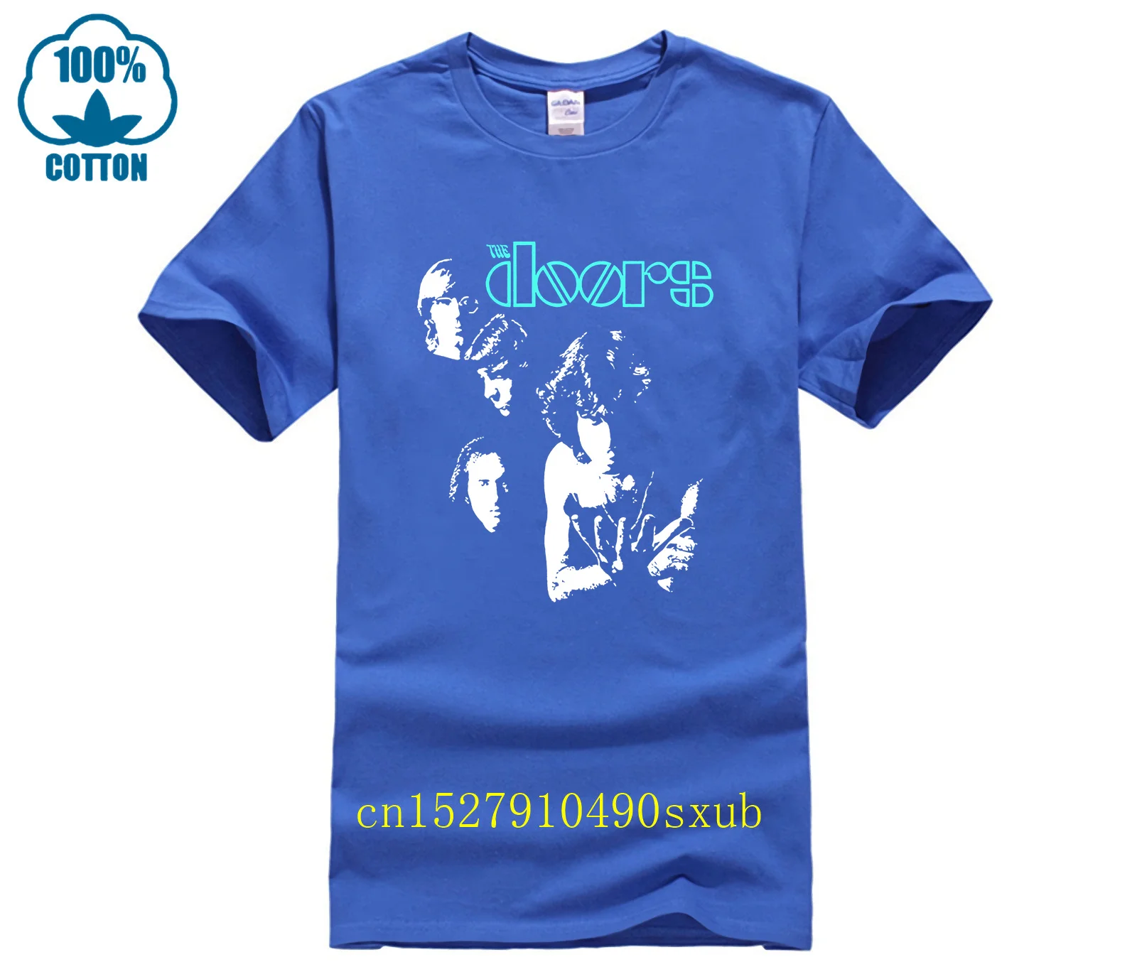 Фото Футболка The Doors Band Pose Jim Morrison Rock, официальная футболка Herre T-Shirt, футболка Champiom, футболка победителя, мужская брендовая одежда №3
