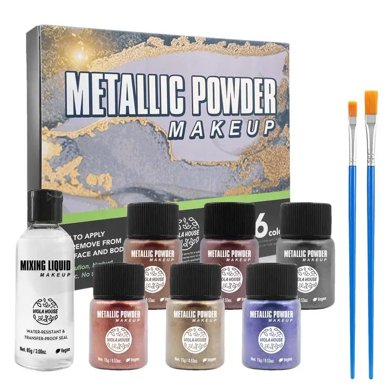 

Тени для век хамелеон, металлическая блестящая палитра теней для век, порошок, пигмент, косметика для вечевечерние