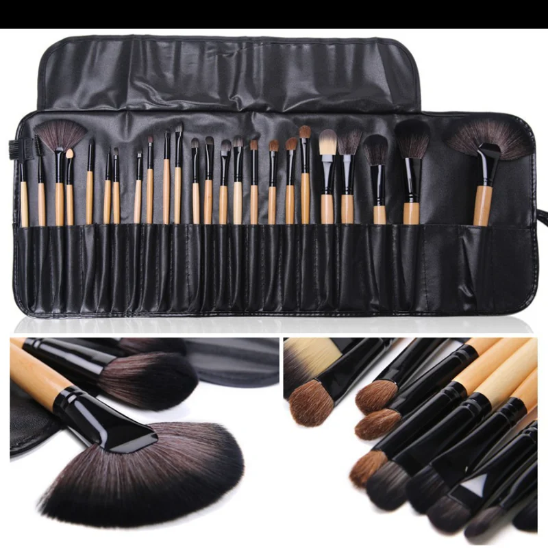 24 pcs Makeup Brush Sets Professional Cosmetics Brushes Eyebrow Powder Foundation Shadows Pinceaux Make Up Tools