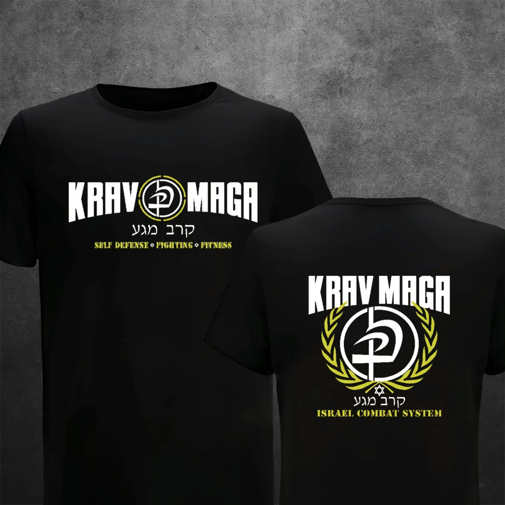 

T shirt Man Krav Maga Israel Combat System Summer Casual Printing Street Fashion Short-Sleeved Pullover Comfortable O-neck Top