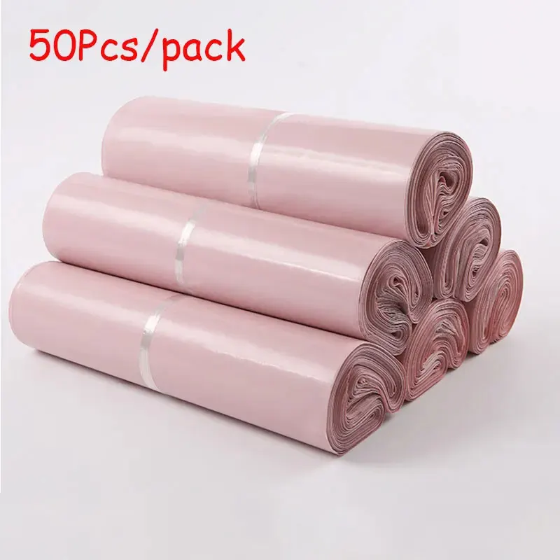 

Водонепроницаемые почтовые пакеты JUCESUPER, 50 шт., светло-розовые