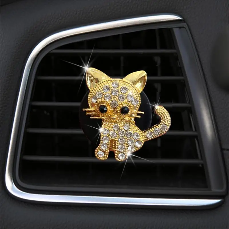 

Car Air Conditioner Outlet Air Freshener Cute Kitten Air Vent Car Aromatherapy Fragrance Diffuser Ornaments Car Perfum Clip