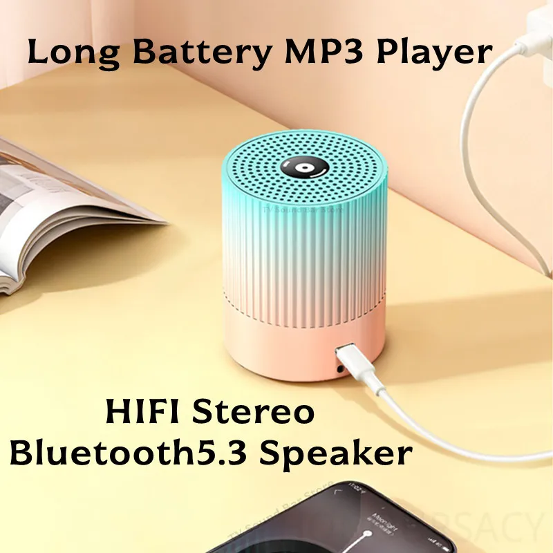 Фото Мощная музыкальная колонка HIFI Stereo Bluetooth 5.3 с высококачественным звуком, длительным временем автономной работы, портативная, беспроводная, мини-сабвуфер для улицы №3