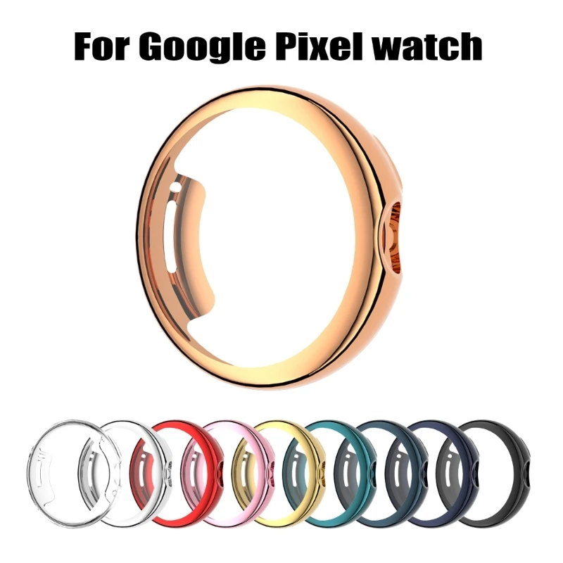 

Tpu Cover Pc Protective Case Protective Cover Full All-around Smartwatch Cover For Google Pixel Watch Bumper Screen Protector