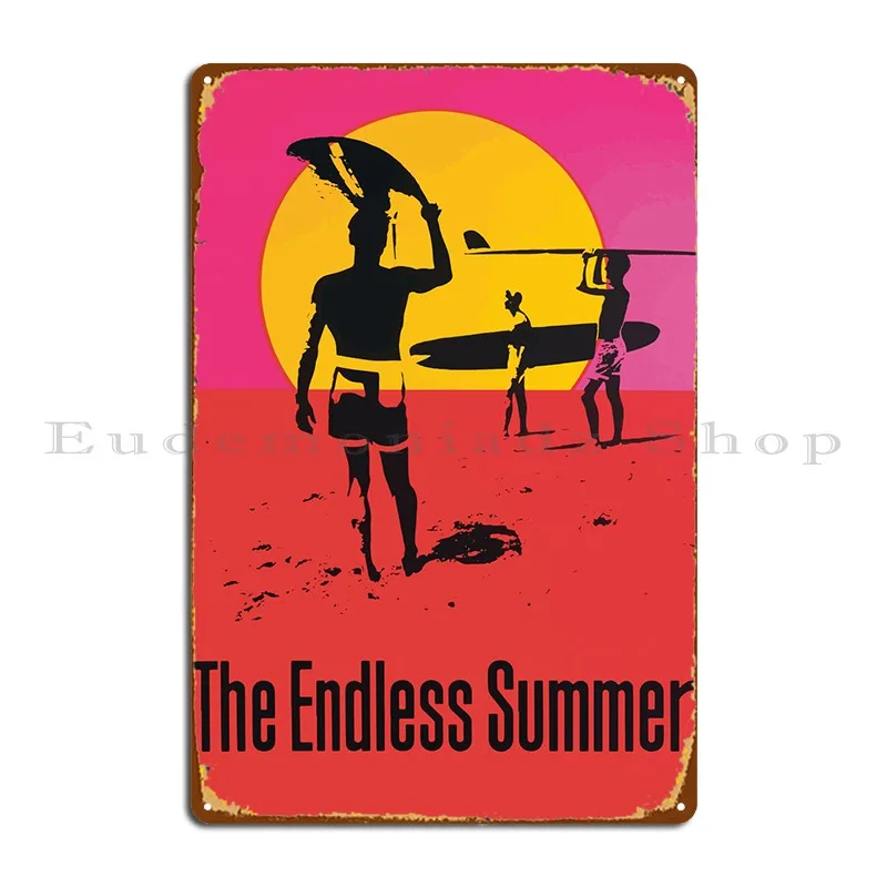 Бесконечный летний кинофильм, металлический знак, дизайнерский гаражный кинотеатр, дизайн кинотеатра, жестяной плакат