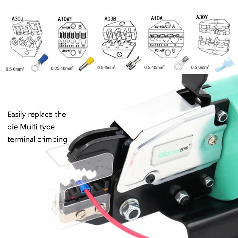 Пневматические обжимные клещи GNQ-5ND машина для обжима клемм холодного