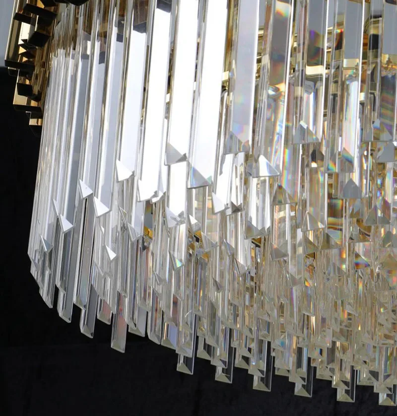 Moderni Lampadari Di Cristallo Lusso Lampadario в acciaio inox Appeso per la Casa Albergo Ristorante Luce Della Decorazione