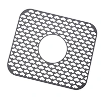silicone sink mat bottom grid for kitchen sink sink bottom protector with drain hole silicone sink protector mat grid for