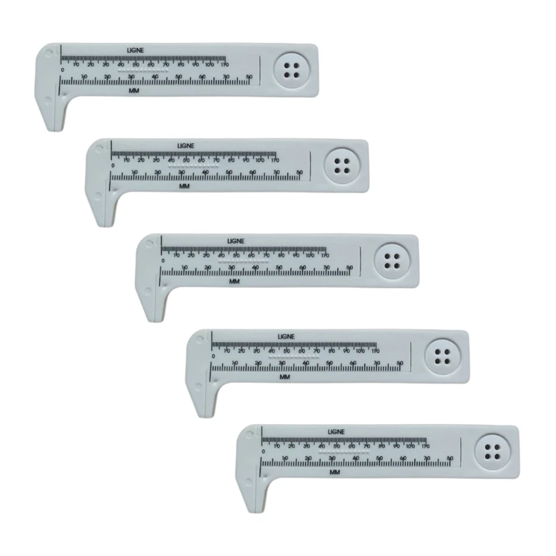 

E5BB 80mm Plastic Vernier Caliper Thickness Gauge Caliper Experimental Tools Double Scale Sliding Gauge Ruler Pocket Ruler