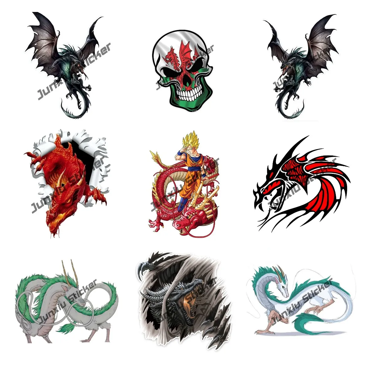 

Dragon Graffiti 3D Sticker Ripped Torn Bullet Hole Design Motive Welsh Red Dragon Car Sticker Accessories Decal Car Window Decor
