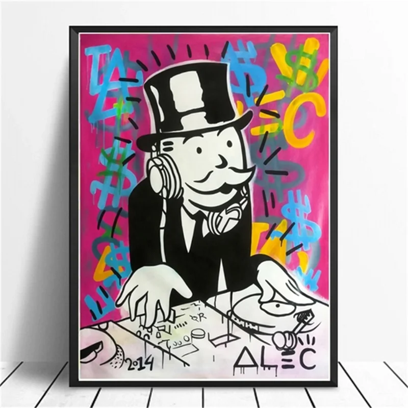 Alec Monopoly холст плакат