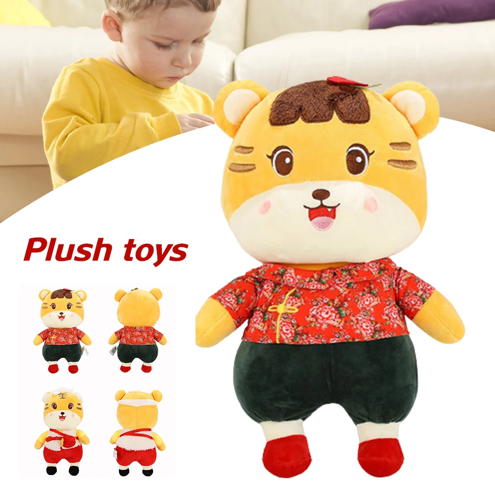 

Plush Stuffed Toys Cartoon Tiger Doll Early Educational Development Toy Birthday Gift for Kids Plush Figure Toys Soft B99