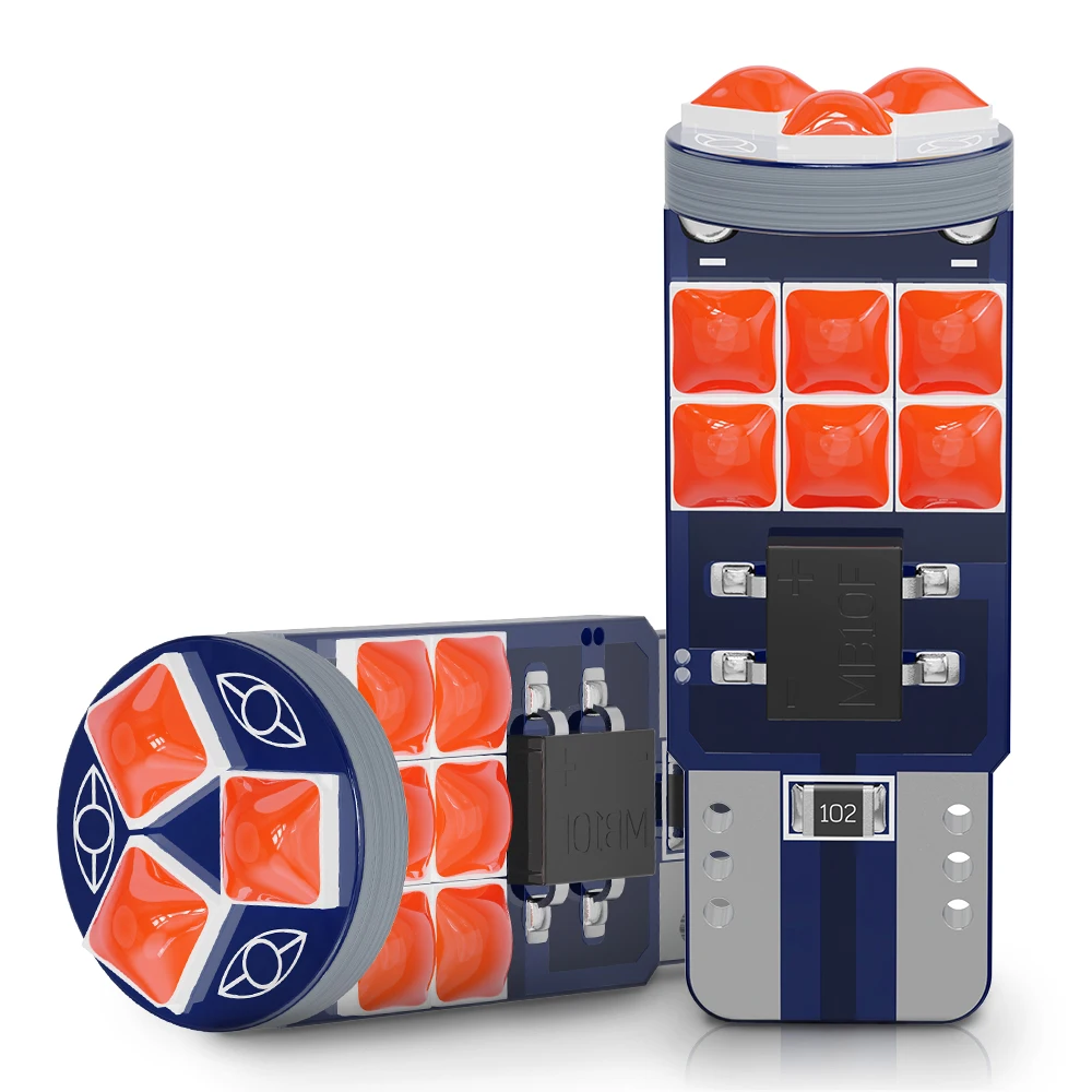 Лампа 3030 освещения 194 подсветки помещения автомобиля, 2 шт., T10, W5W, 15SMD, Canbus, без ошибок, 168, суперяркая, 12 В Лампа 3030 освещения 194 подсветки помещения автомобиля, 2 шт., T10, W5W, 15SMD, Canbus, без ошибок, 168, суперяркая, 12 В