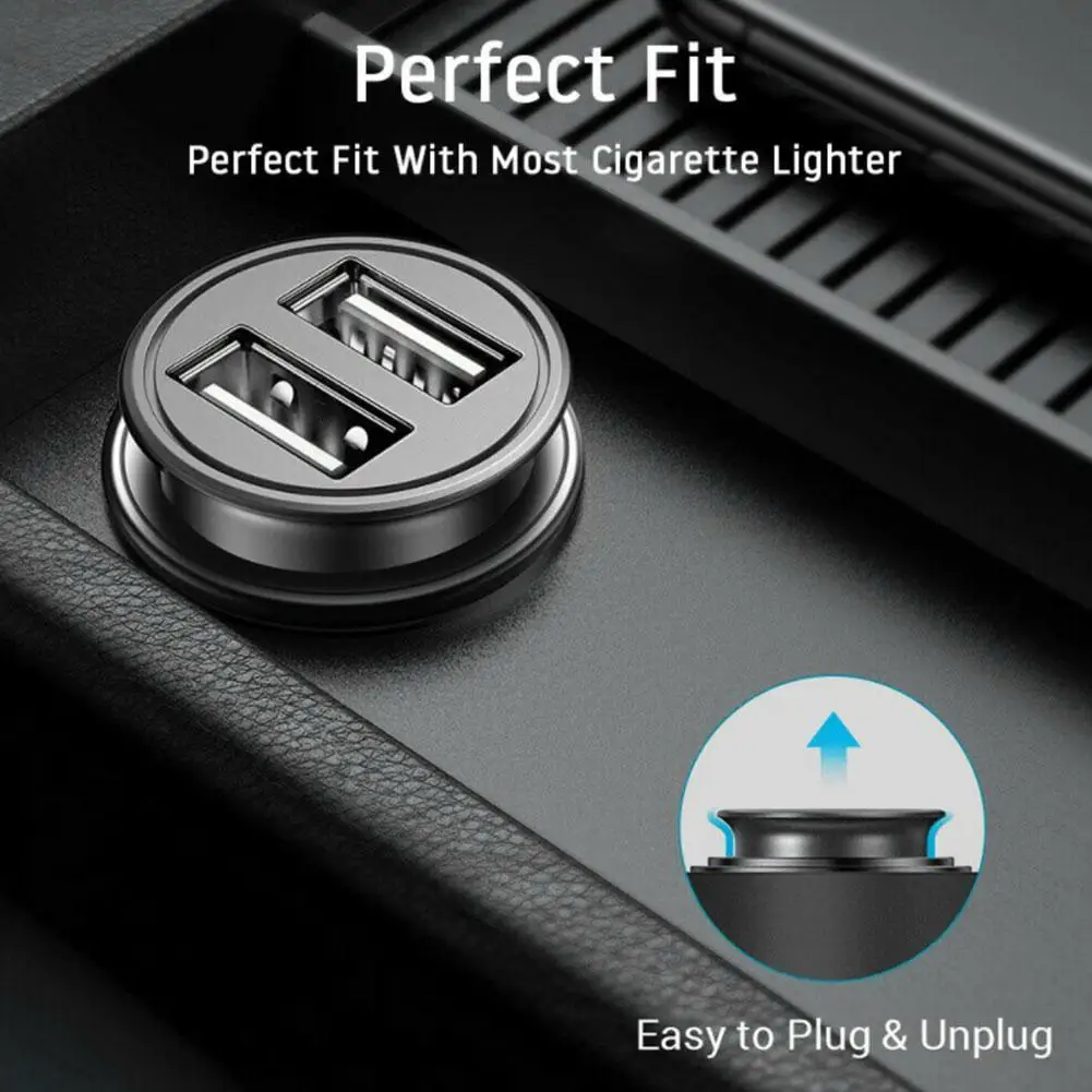 Car Fast Charger Quick Charge 3.1A USB Type C Charging Car Phone Charger For Samsung IPhone 13 12 11 X XR Redmi Note 11 10 9 8