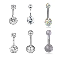 new zircon belly button rings for women girls beach belly navel rings bar drop dangle accessories body belly piercing jewelry