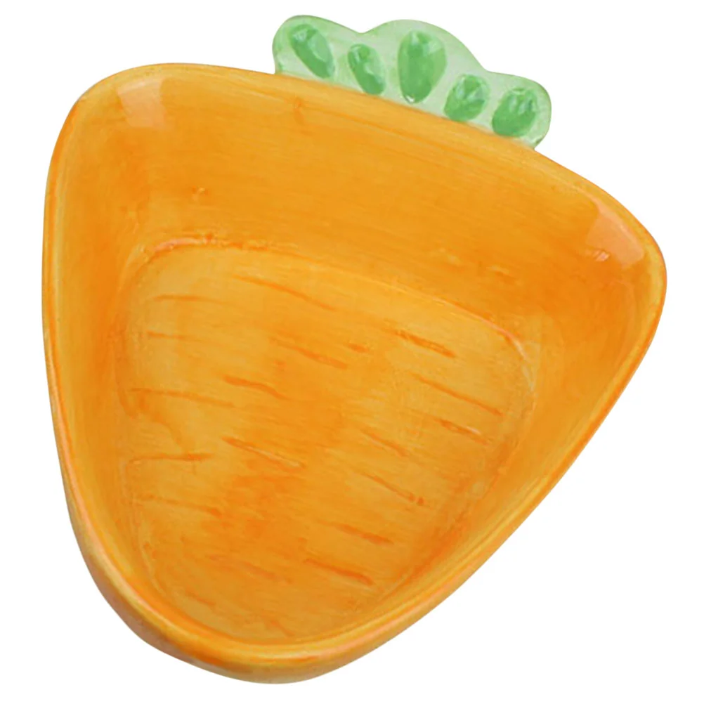 

Bowl Dish Carrot Fruit Ceramic Plate Tray Shaped Snack Serving Easter Candy Dessert Bowls Plates Dishes Cereal Appetizer Salad