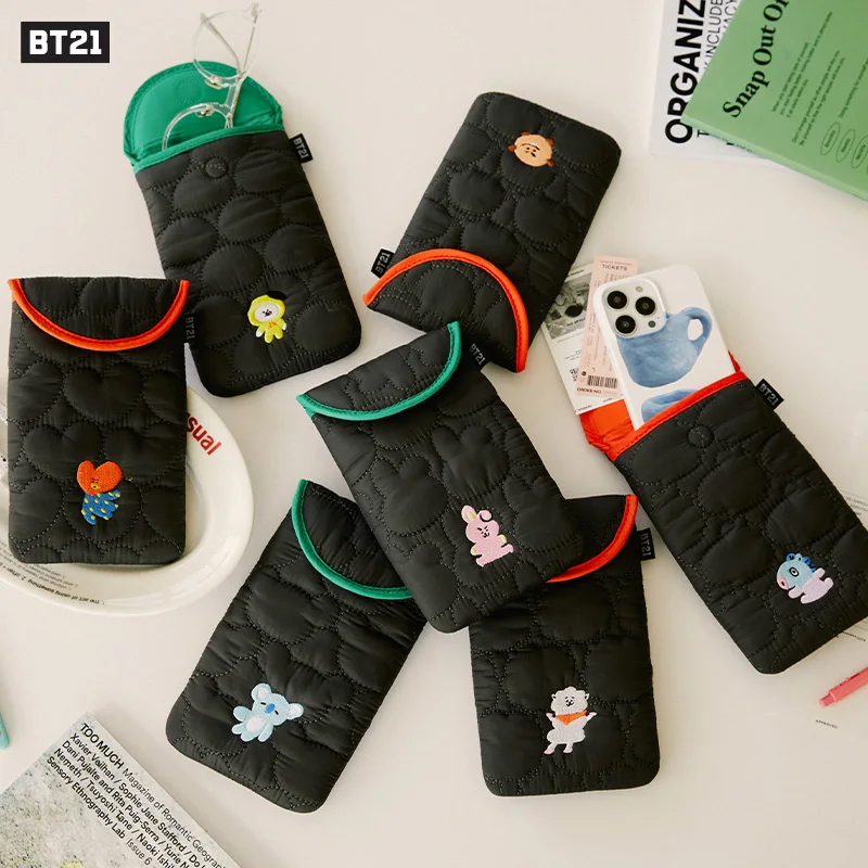 

Kawaii BT21 Anime Hobby Tata Rj Chimmy Cooky Shooky Mang Koya Puff Series Storage Bag Fashion Small Bag Birthday Present